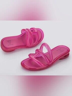Telfar x Melissa Jelly Slides in pink